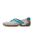 PHEME Cross-Strap Ballet Mary Janes Oat Beige