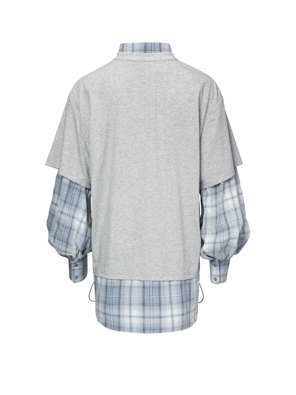 Daphne.Lab x MARRKNULL | Plaid Layered Graphic Shirt