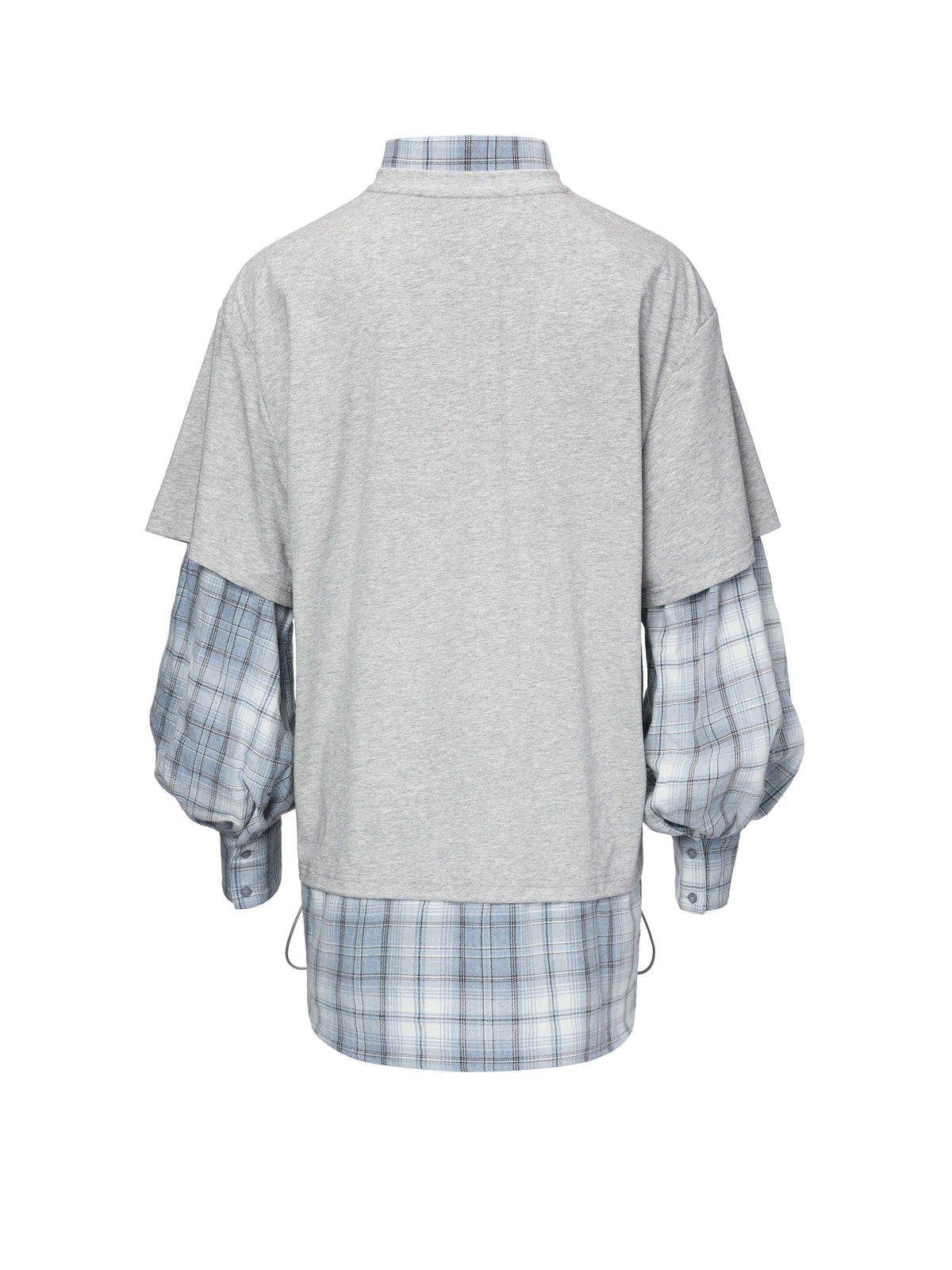 Daphne.Lab x MARRKNULL | Plaid Layered Graphic Shirt