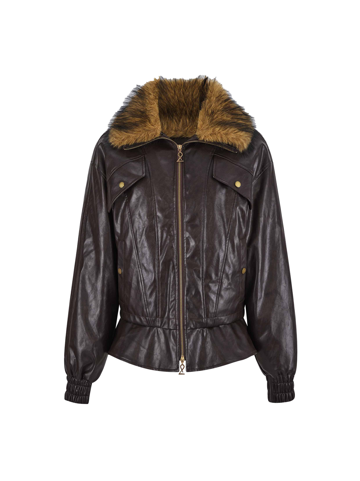 Fur Collar Utility Puffer Jacket