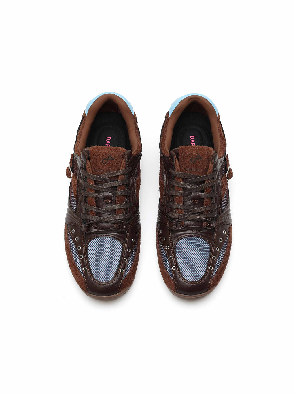 NERINE Hardware Retro Trainers Cocoa Brown