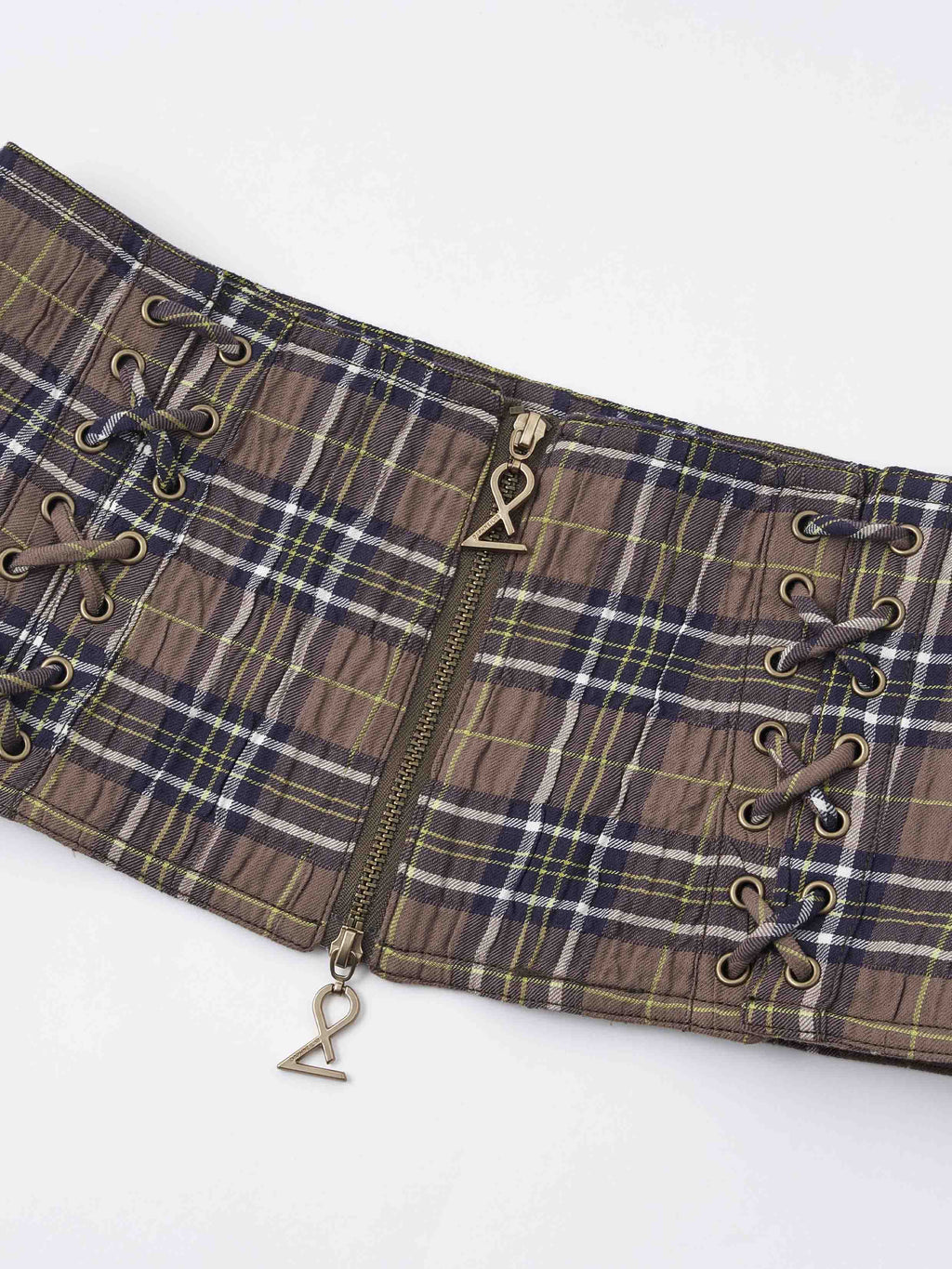 Convertible Plaid Waist Cargo Pants