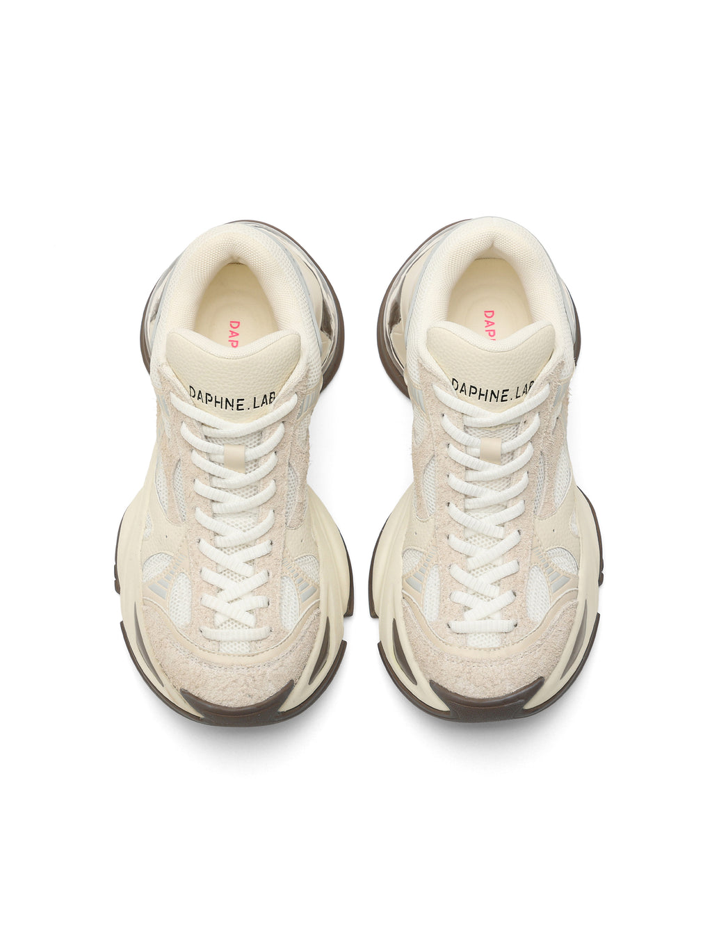 MEROPE Suede Runner Sneakers Beige