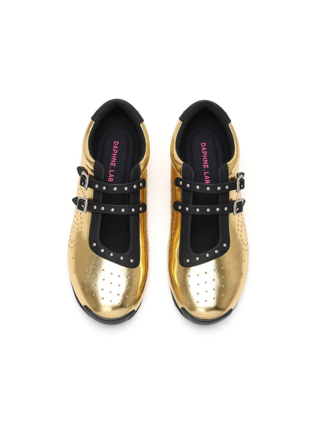 GALENE Spangenschuhe Mary Jane Metallic Gold