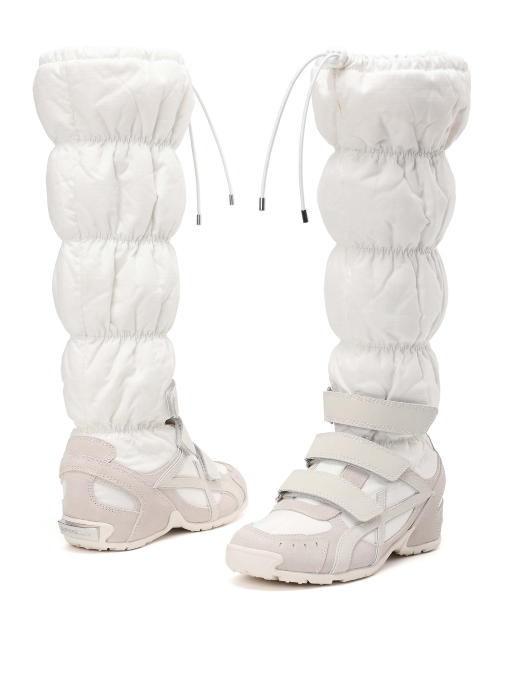 HARMONIA Padded Gaiter Knee-High Sneakers White
