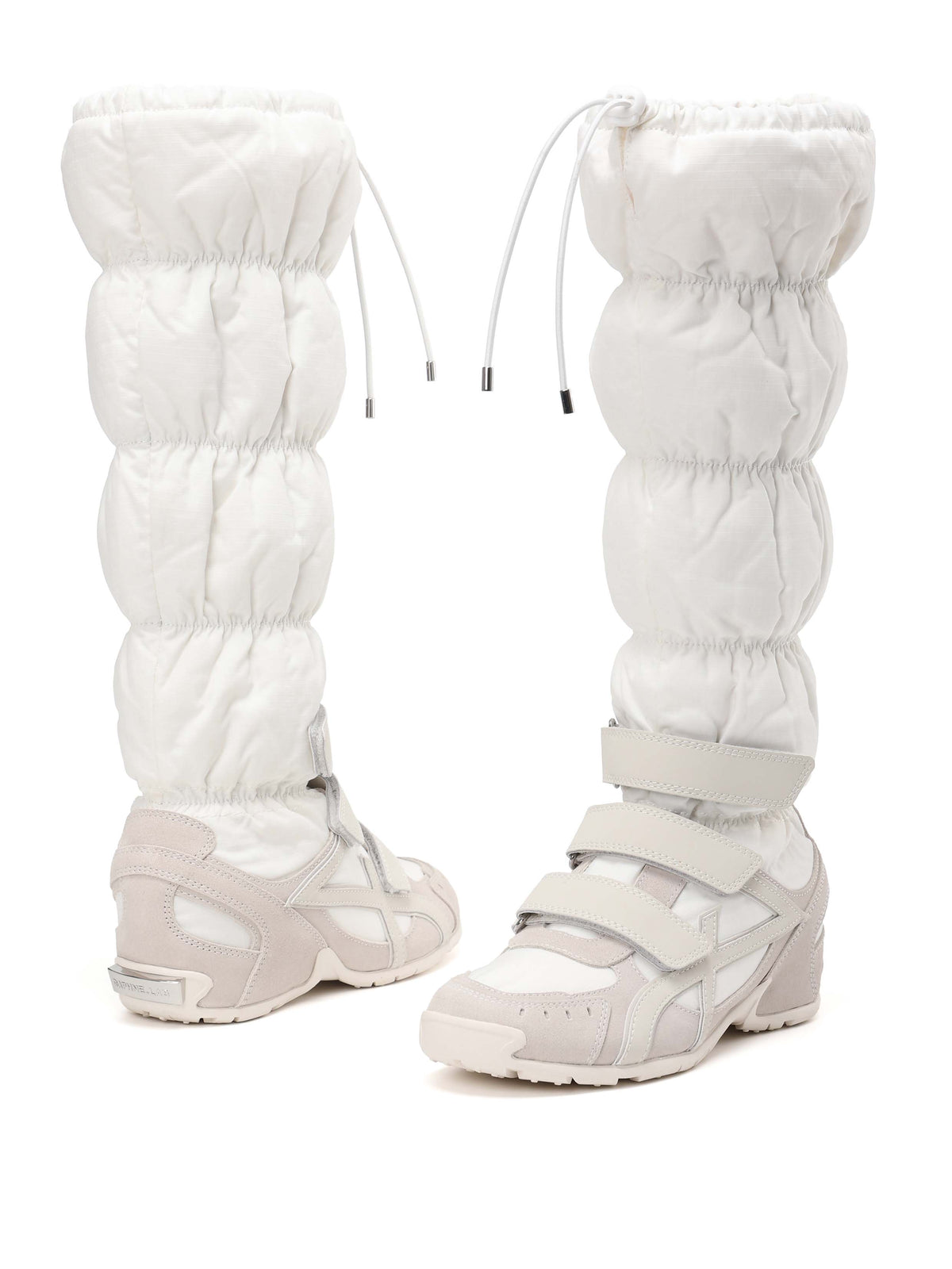 HARMONIA Padded Gaiter Knee-High Sneakers White