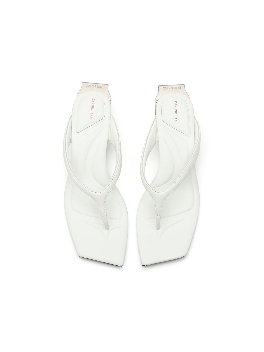 DORIS Opener Heel Thong Sandals Ivory White