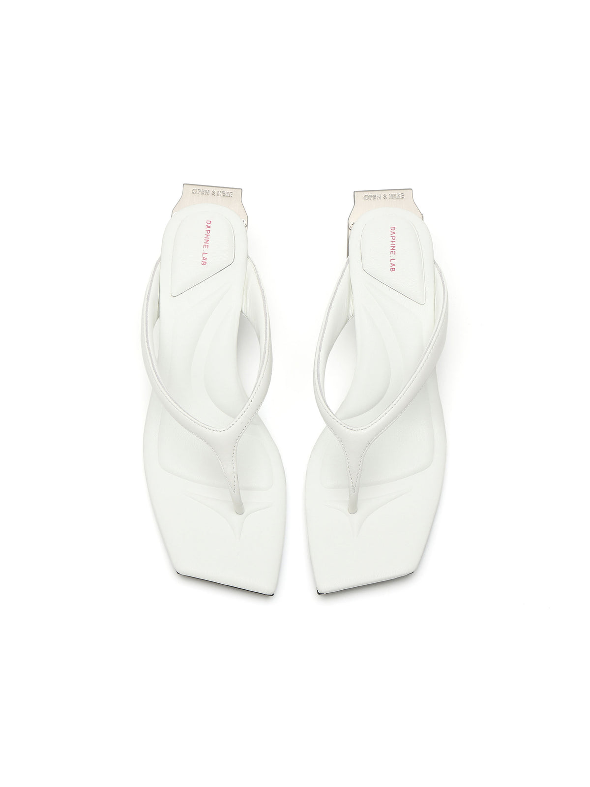 DORIS Opener Heel Thong Sandals Ivory White