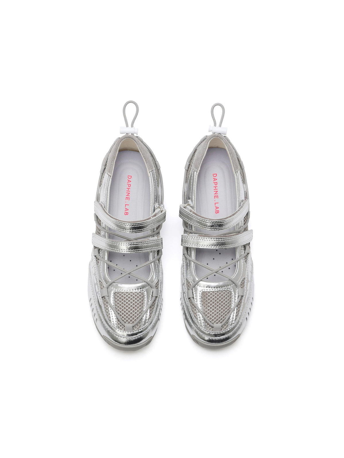 PHEME Tech Ballet Mary Janes Silver