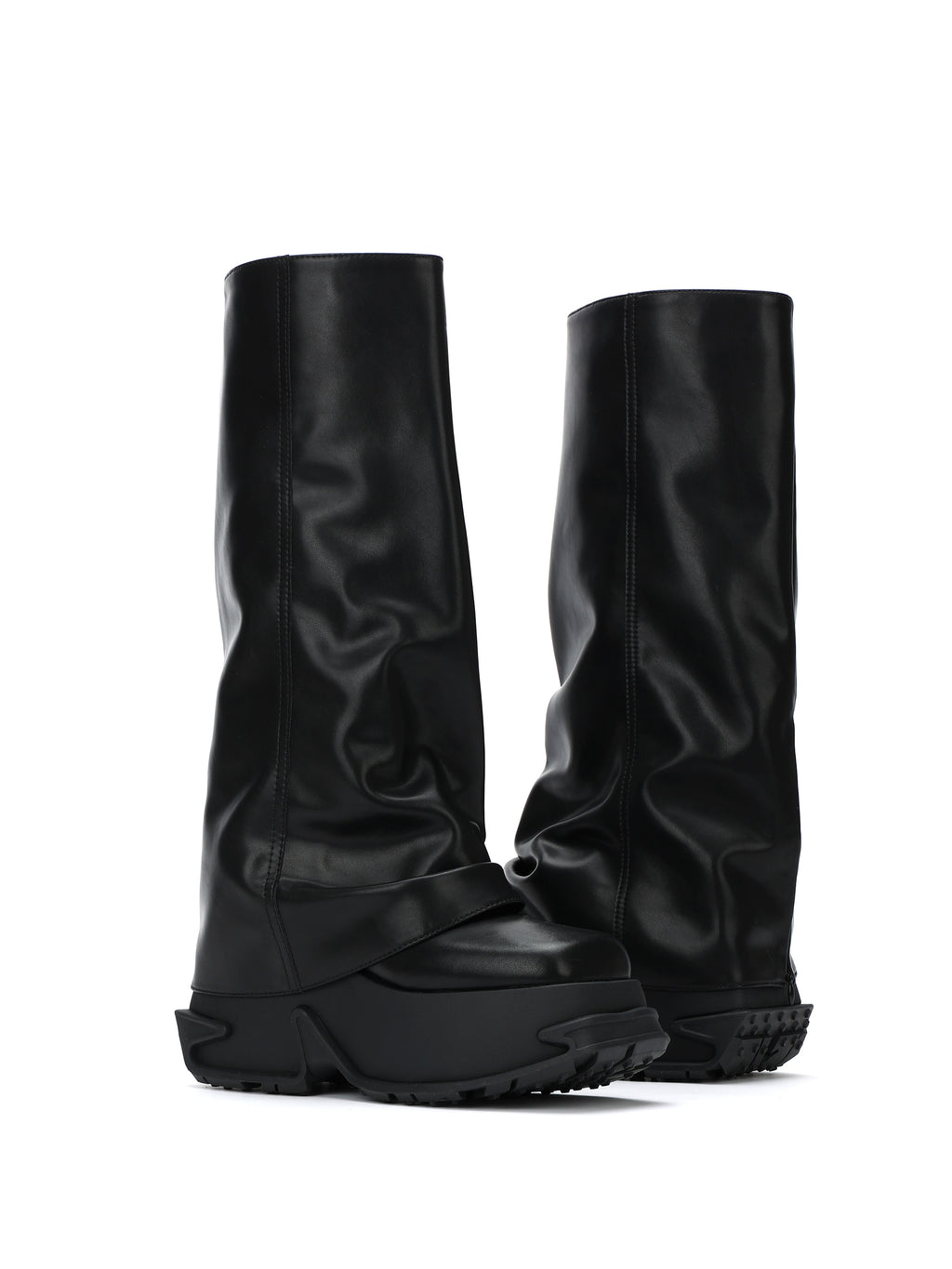 ERATO Zip-Gamaschen-Kniehochstiefel Schwarz