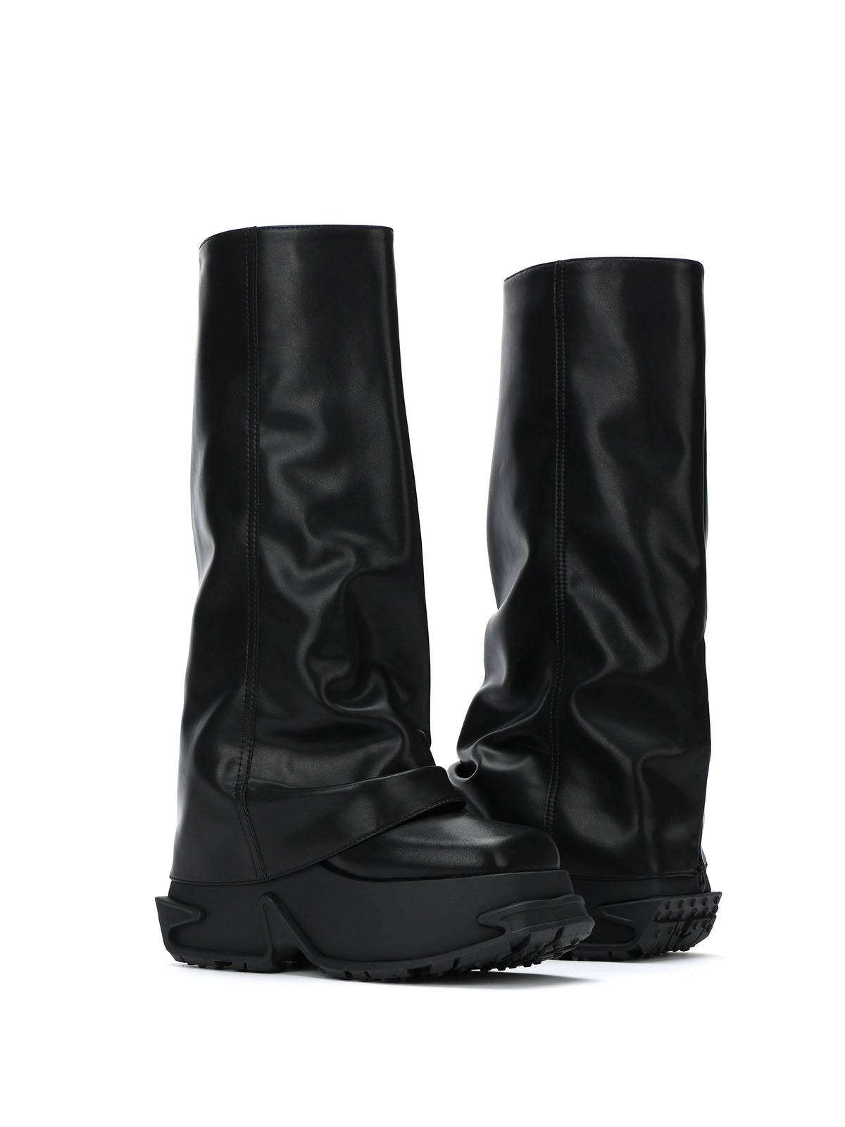 ERATO Zip-Gamaschen-Kniehochstiefel Schwarz