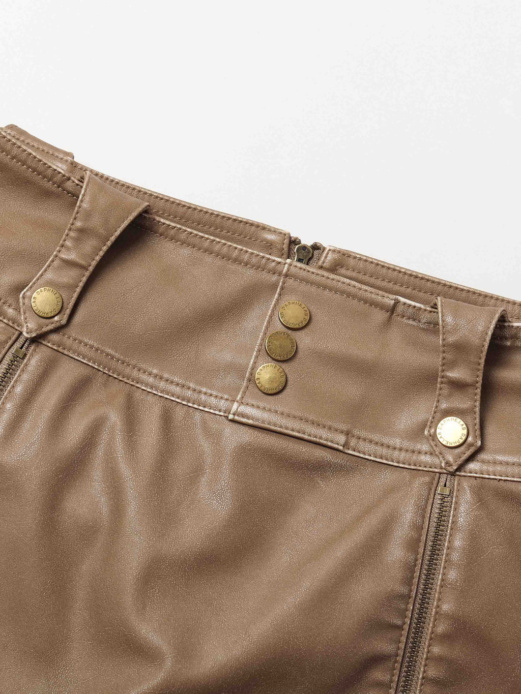 Wide-Waist Zip Skort