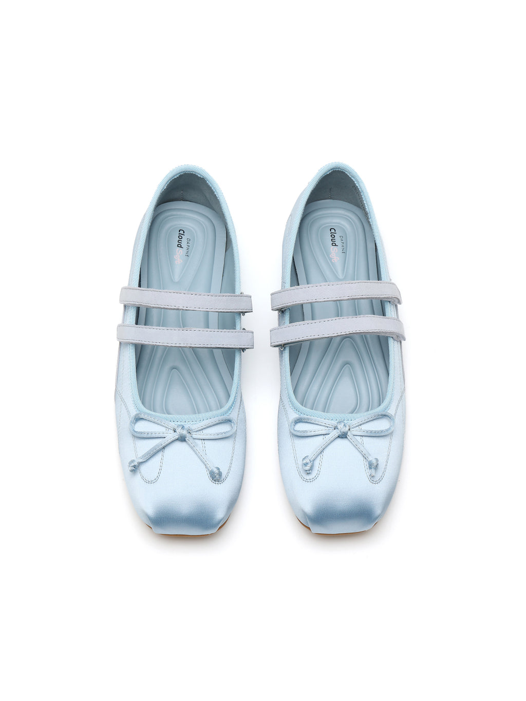 SEIRA Ballet Mary Jane Flats Nebelblau