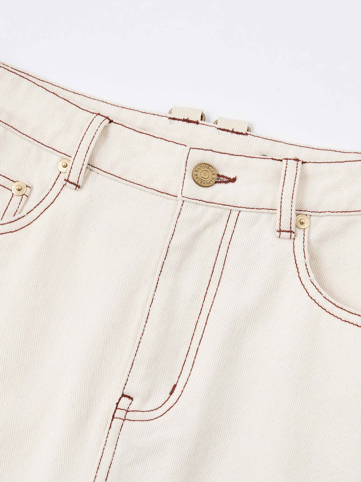 Wide-Leg Cargo Pants Off-White