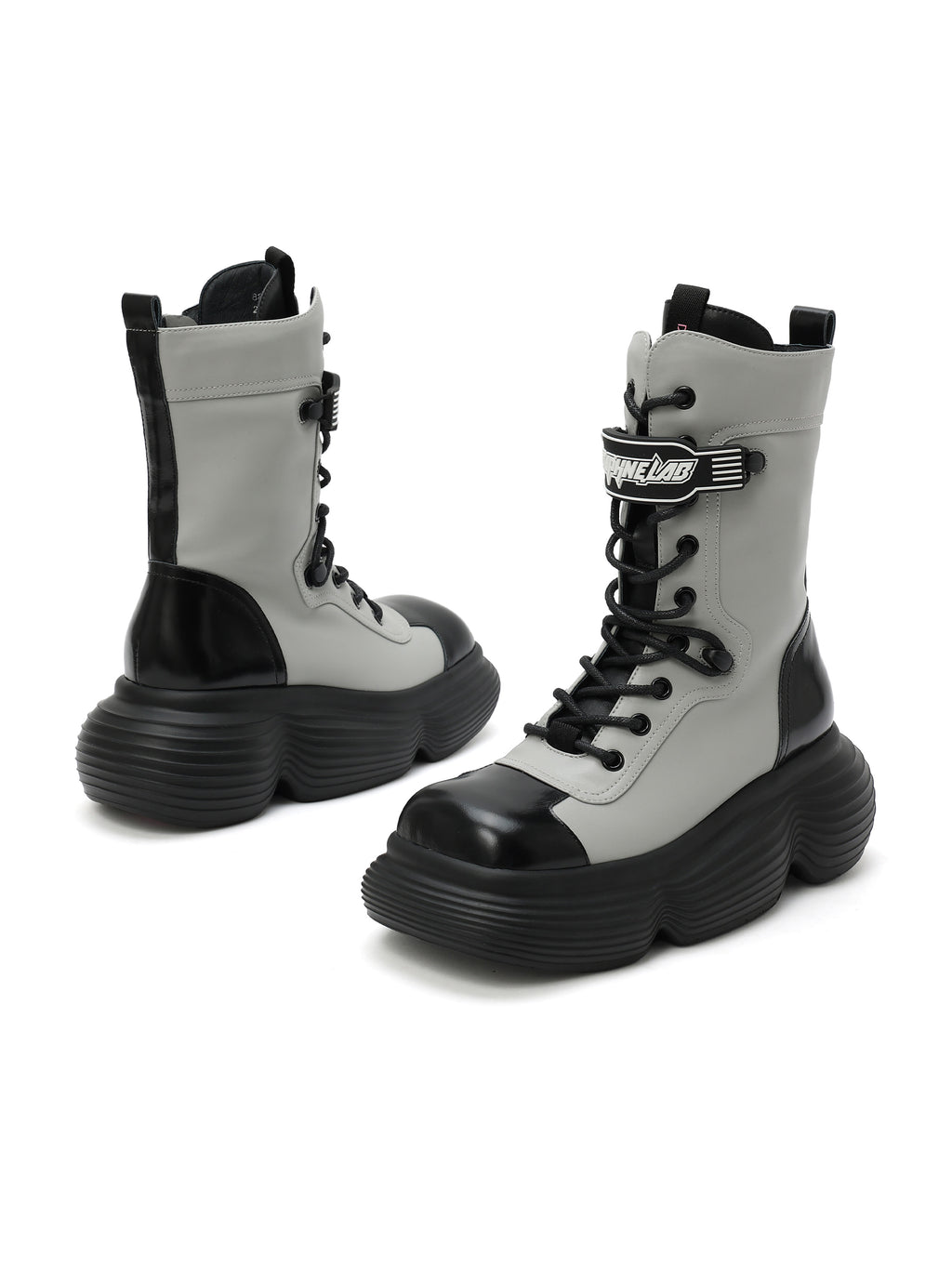 ASTRAEA Chunky Combat Boots Gray