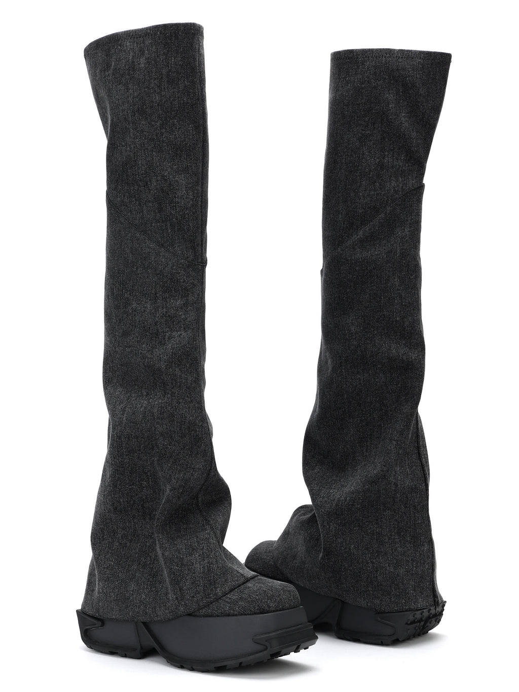 Daphne.Lab x DIDU | MOIRA Platform OTK Boots Black Denim
