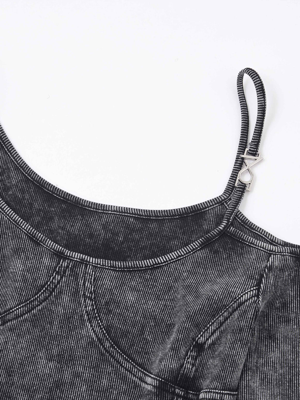Asymmetric Mini Dress Washed Gray