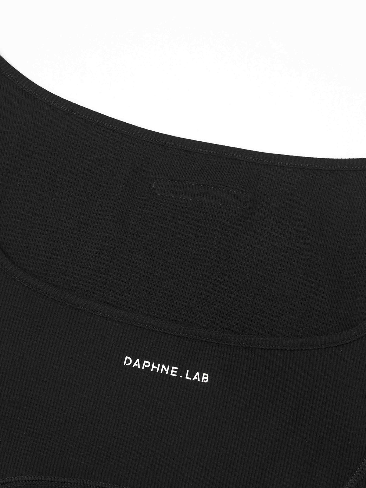 Ring-Detail Fitted Mini Dress Black