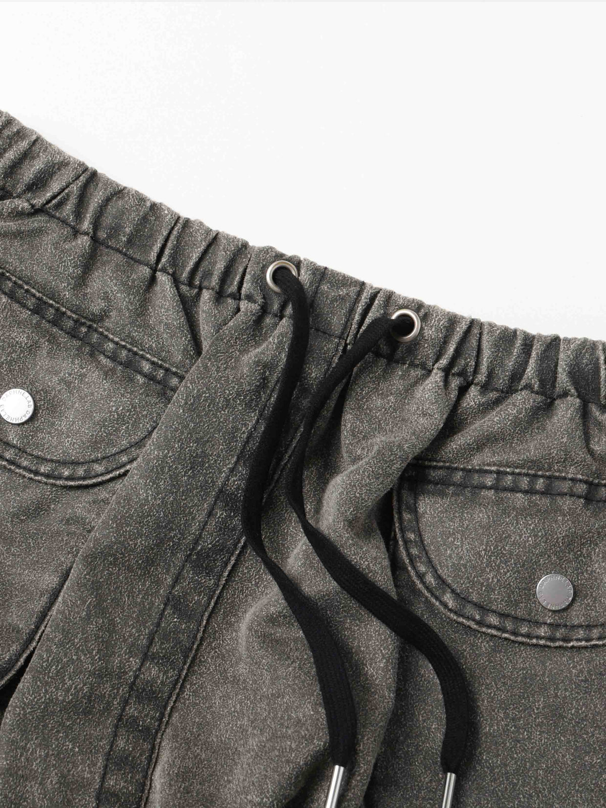 Detachable Cargo Bubble Skort Washed Gray