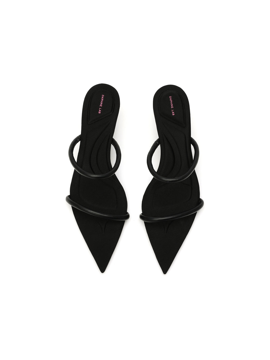 HEMERA 3D-Printed Heel Strappy Sandals Black