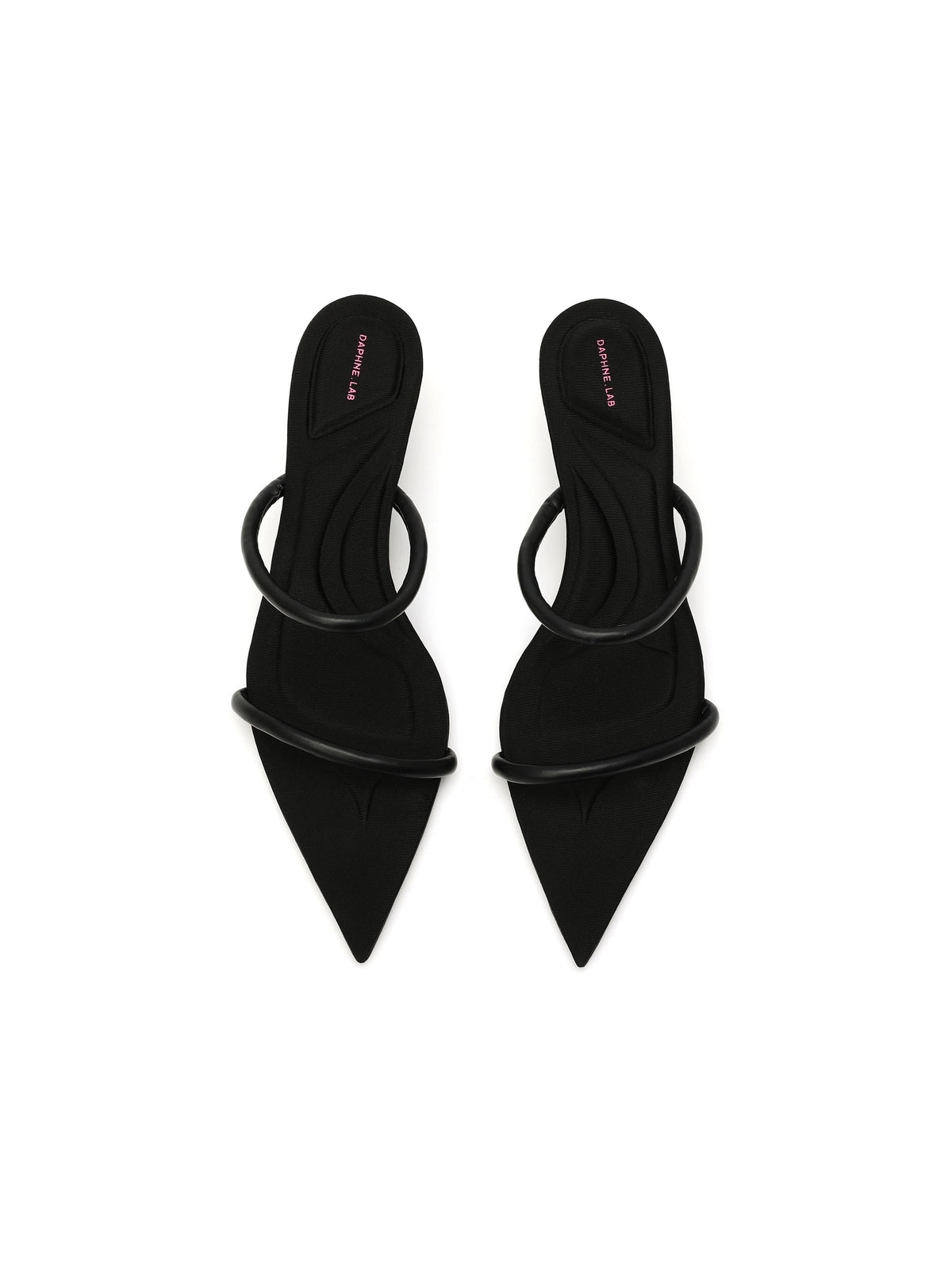 HEMERA 3D-Printed Heel Strappy Sandals Black