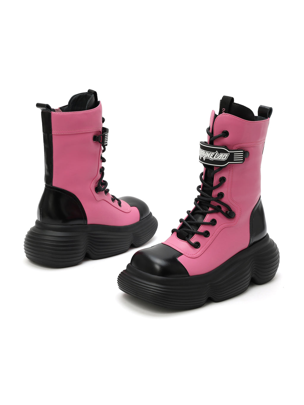 ASTRAEA Chunky Combat Boots Bubblegum Pink