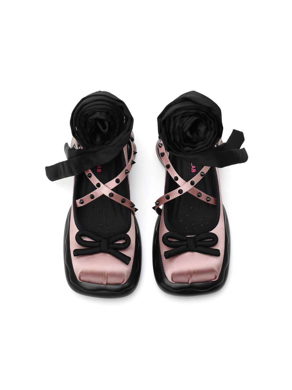 ERIS Ballet Chunky Mary Janes Blush Pink