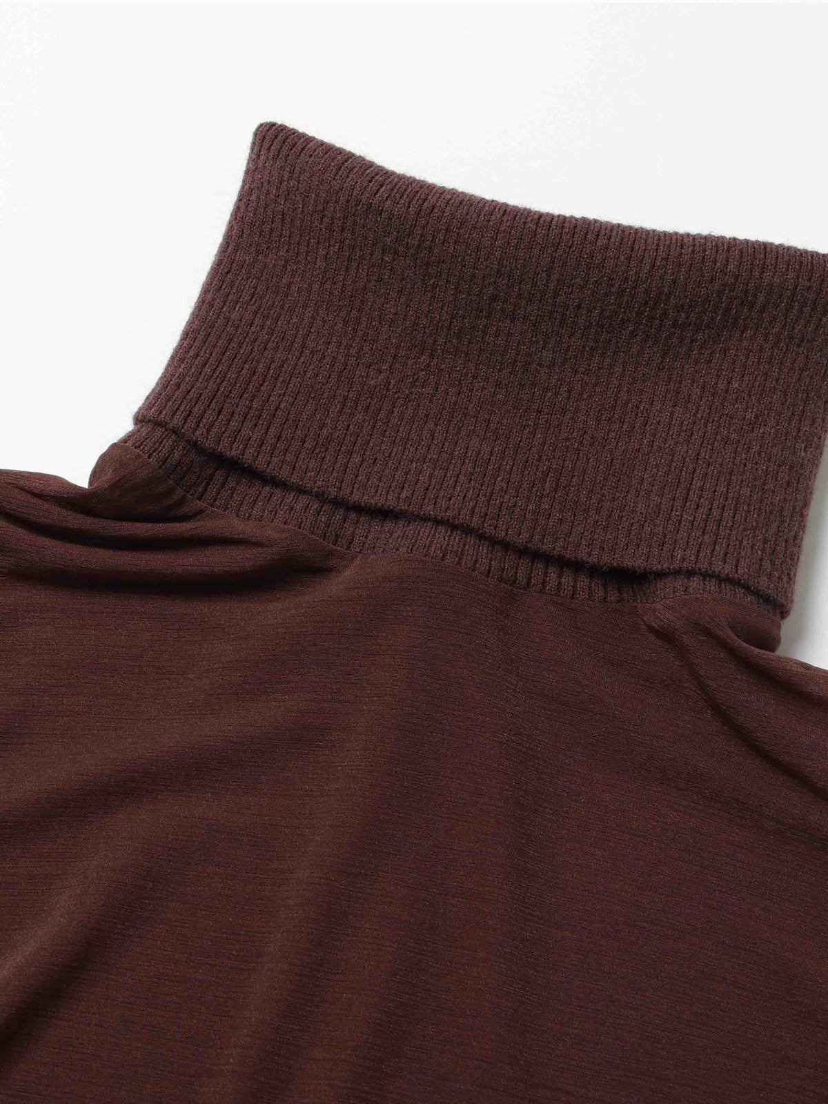 Layered Turtleneck Knit Corset Top