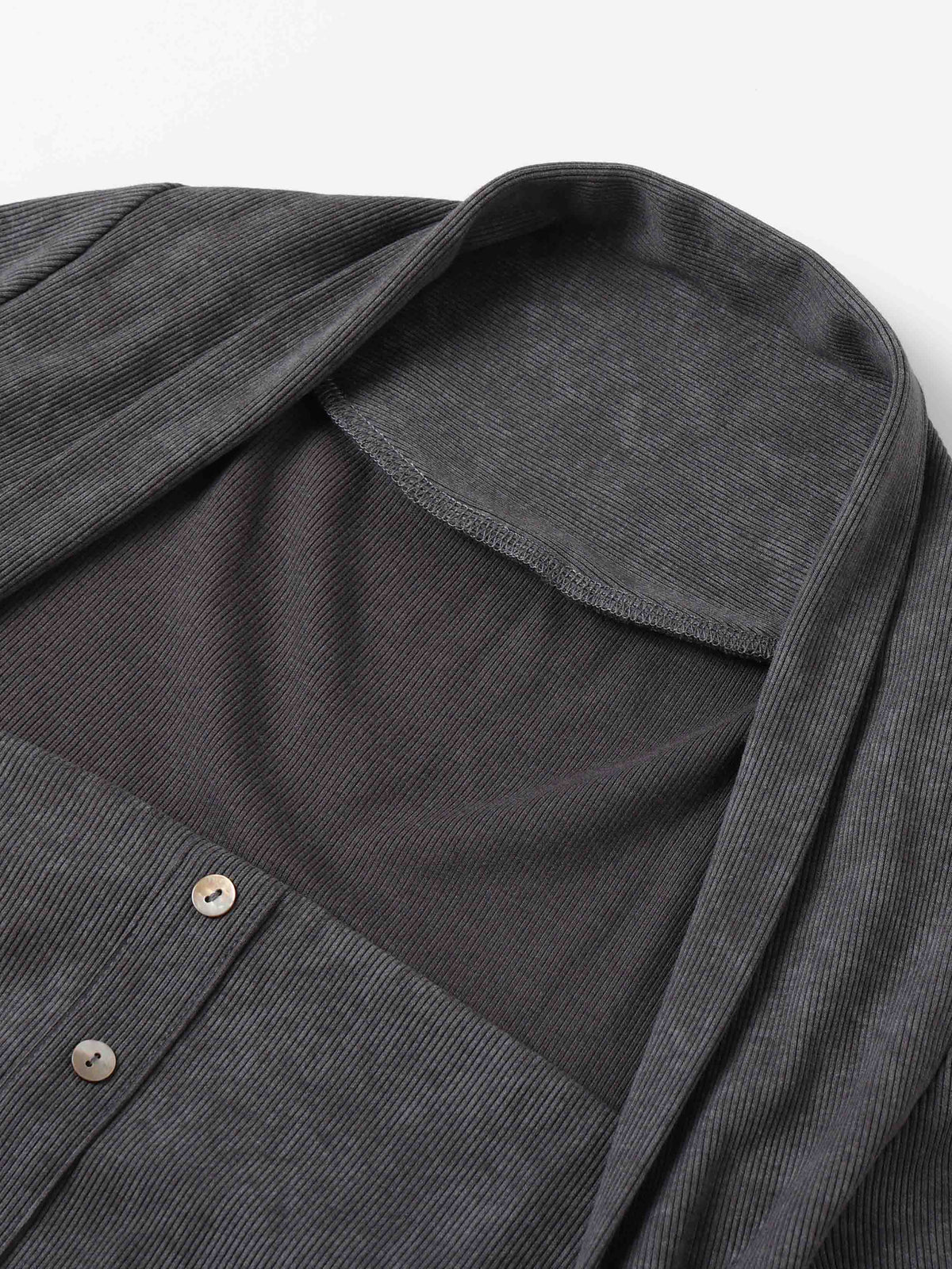 Layered-Look Square-Neck Knit Top