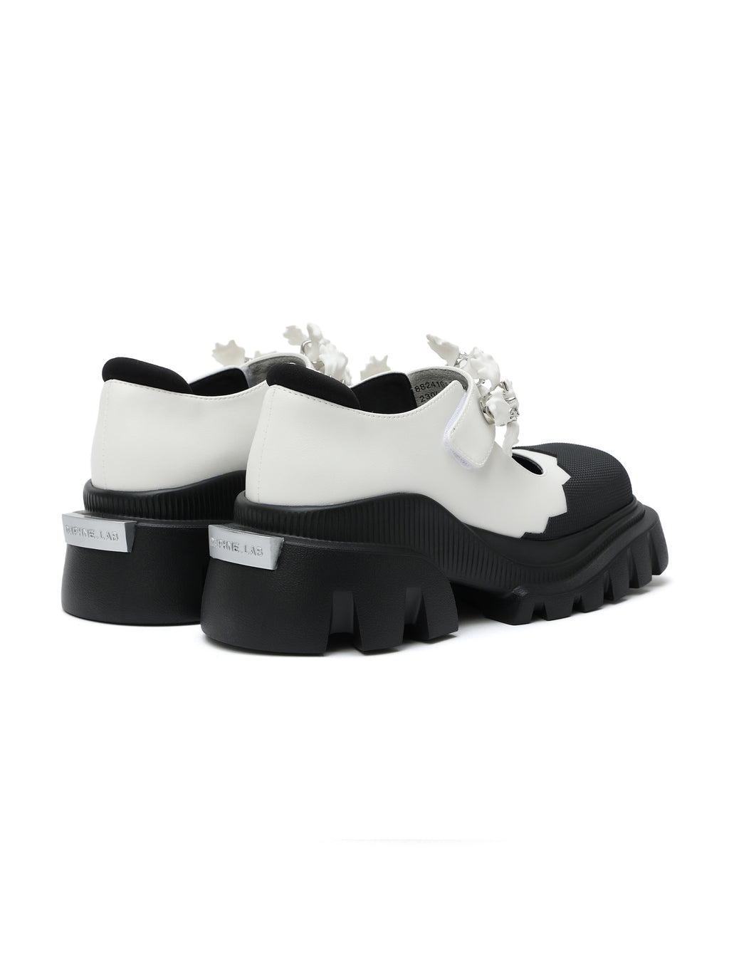 PASITHEA Blumengarnitur Chunky Mary Janes Weiß