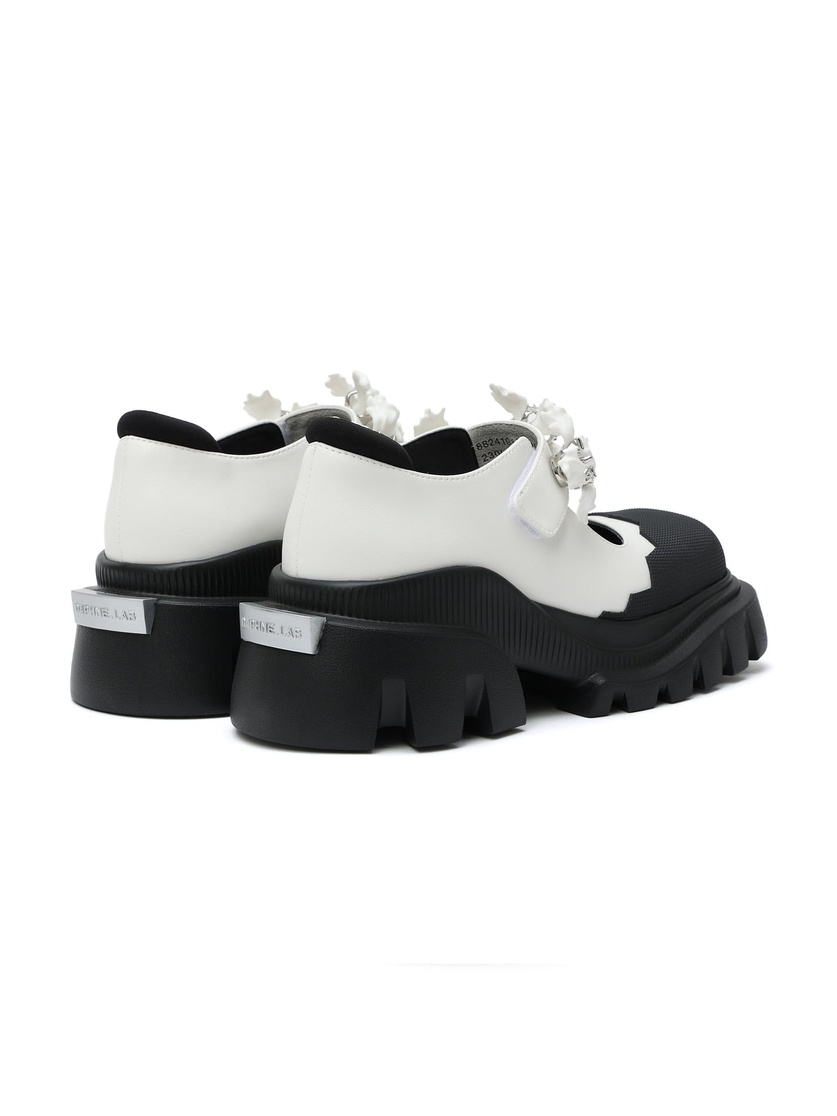 PASITHEA Blumengarnitur Chunky Mary Janes Weiß