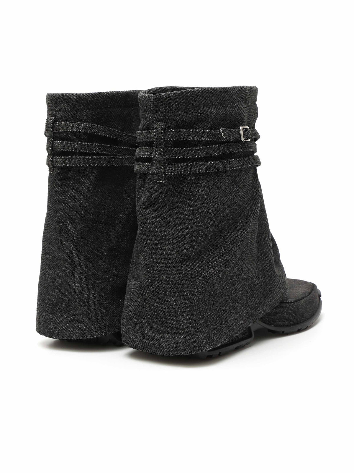 OENONE Toe-Ring Ankle Boots Black