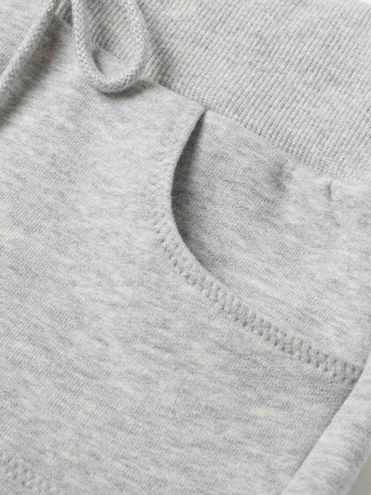 Detachable Belt Bag Knit Shorts Heather Gray
