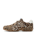 LETO Slim Pony-hair Trainers Leopard