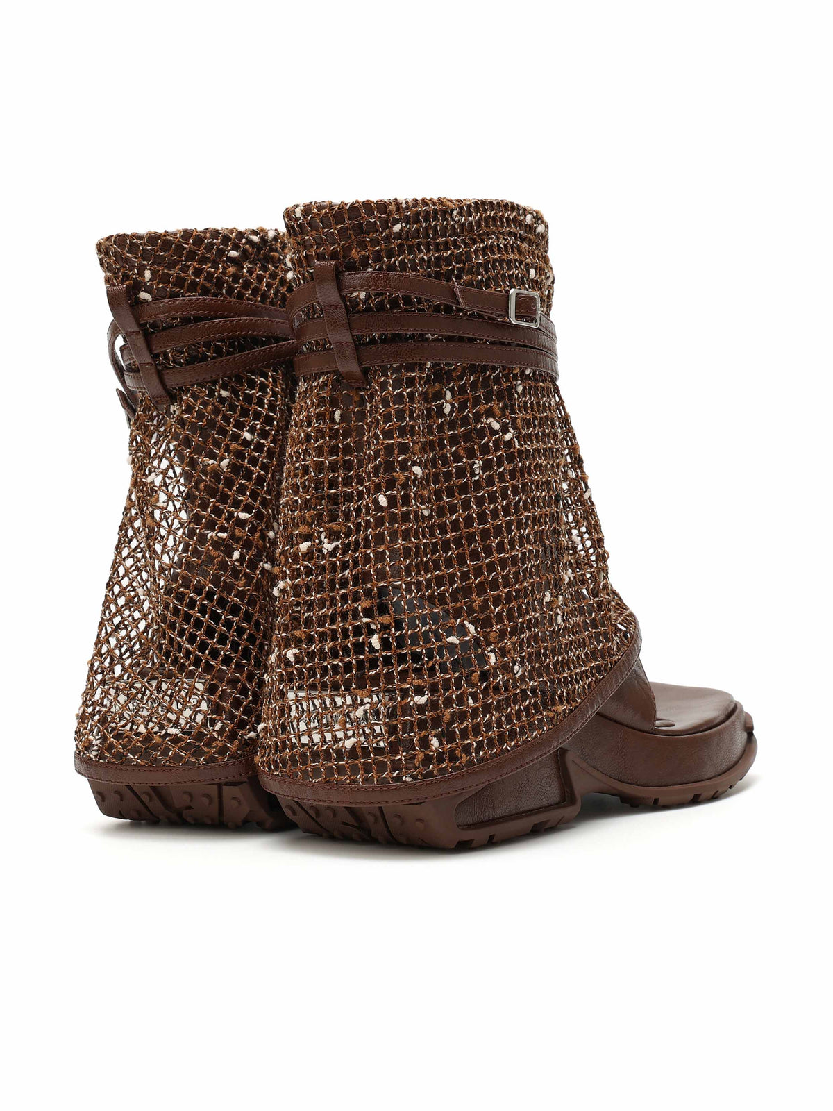 OENONE Zehenring-Stiefeletten Schokoladenbraun