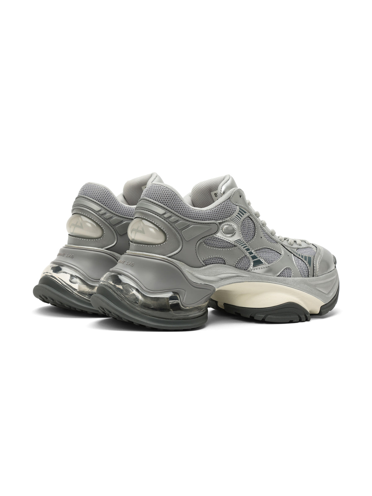 MEROPE Metallic Runner Sneakers Silver