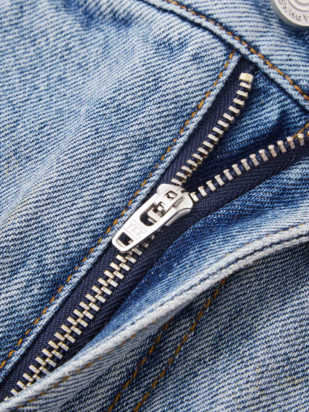 Barrel-Leg Panel Jeans Light Blue