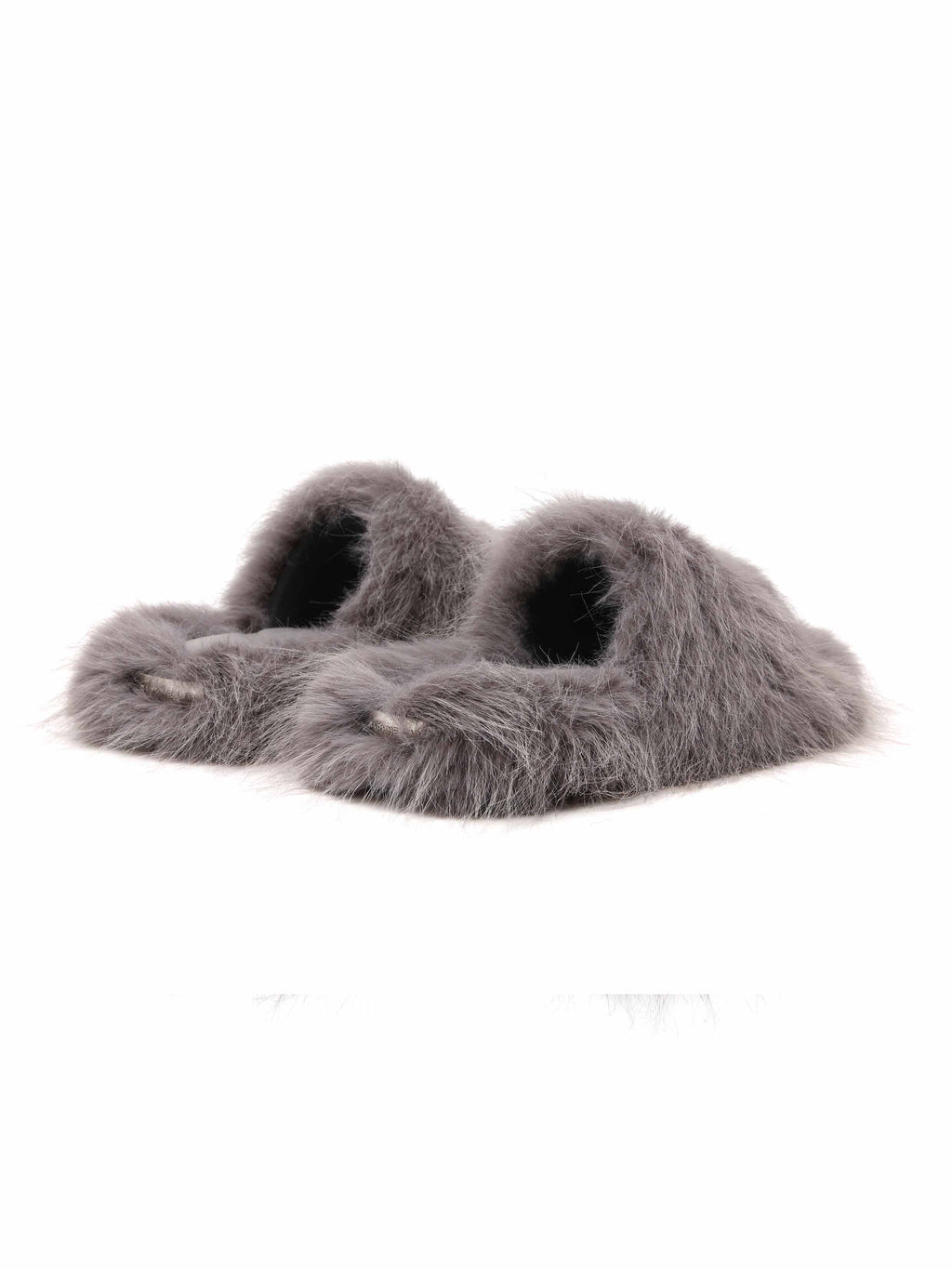 NEPHELE Fur Slippers Mist Gray