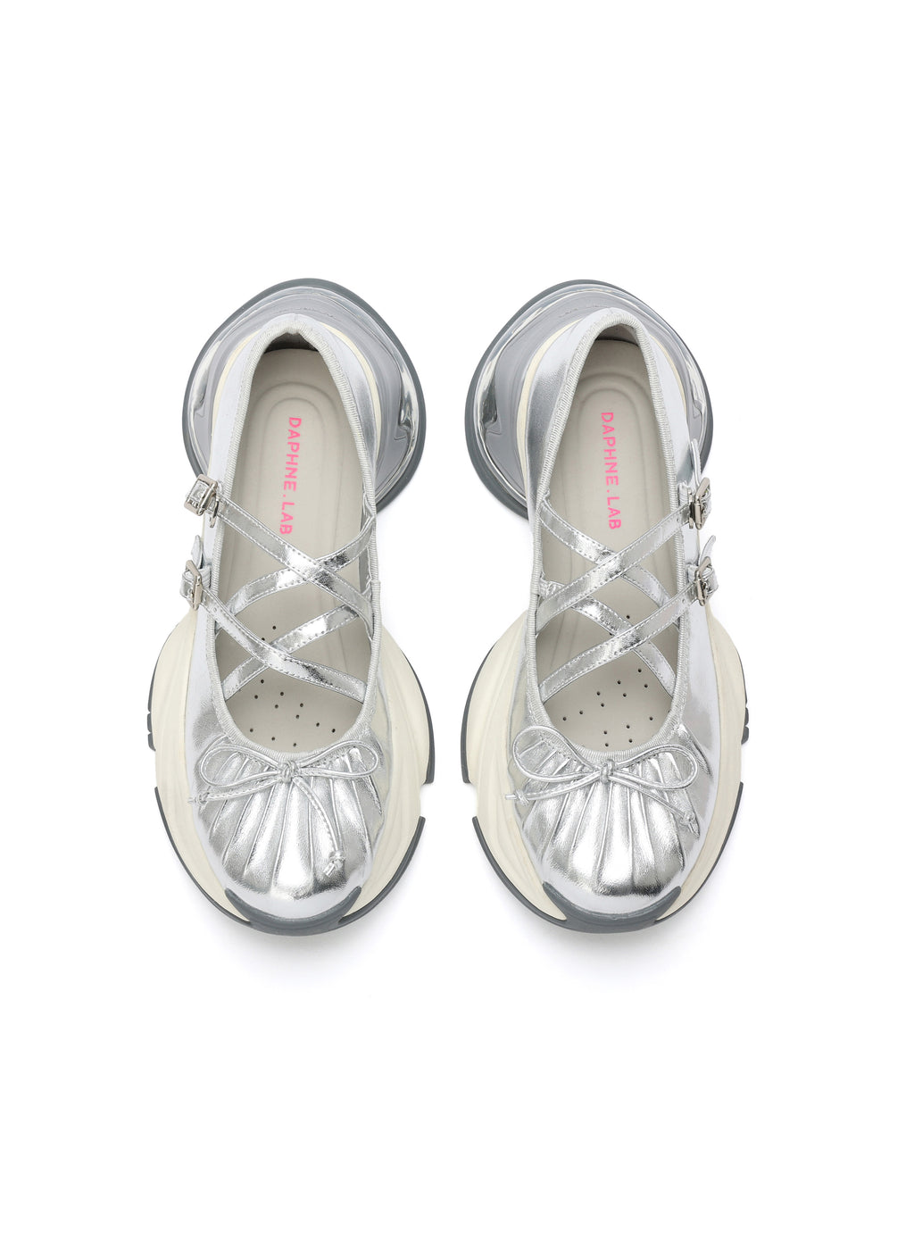 ALALA Tech Runner Mary Janes Silver