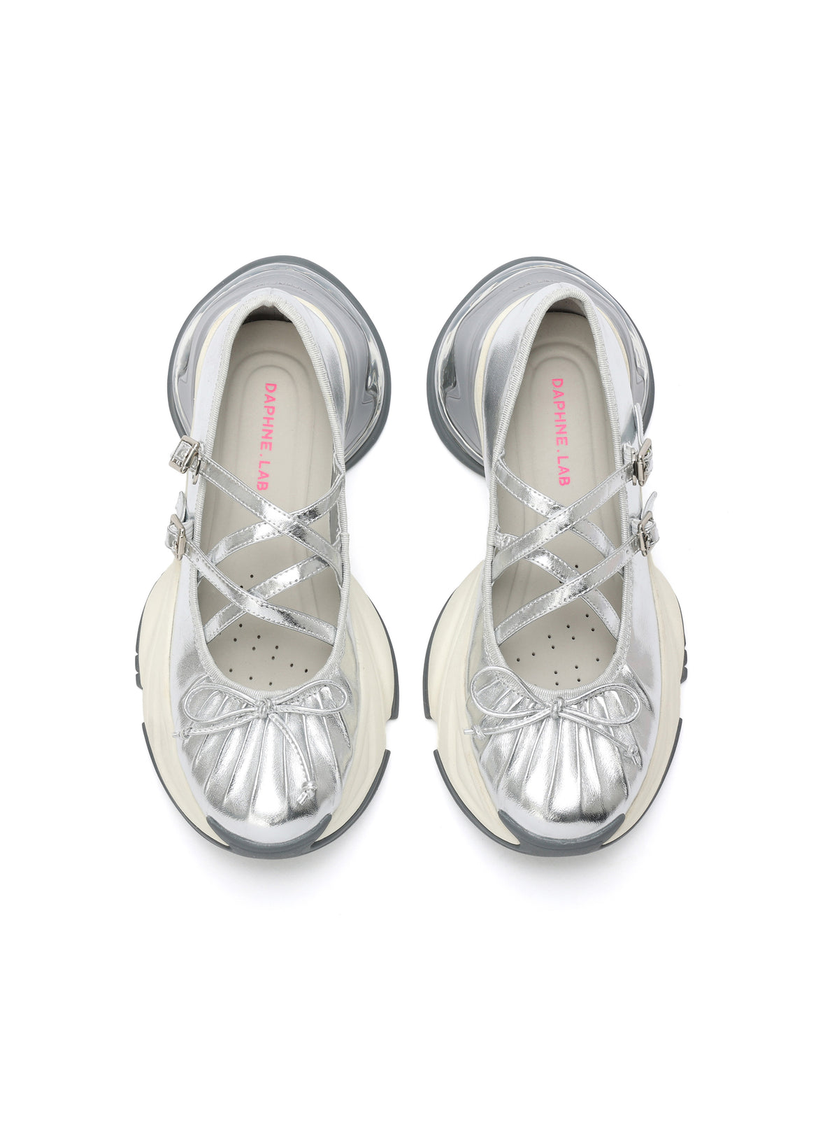 ALALA Tech Runner Mary Janes Silver
