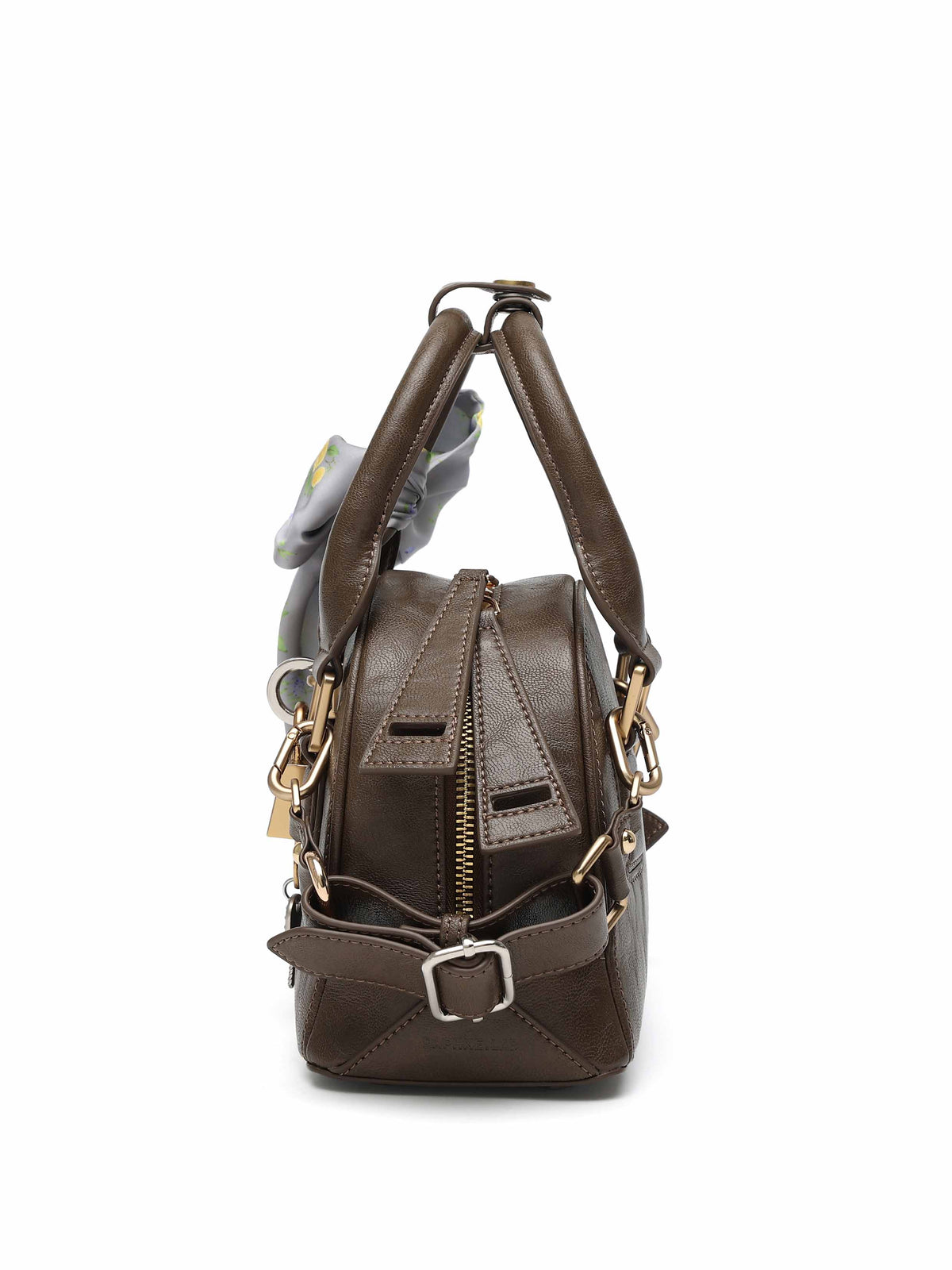 CALYPSO Vorhängeschloss Boston Tasche Schokoladenbraun