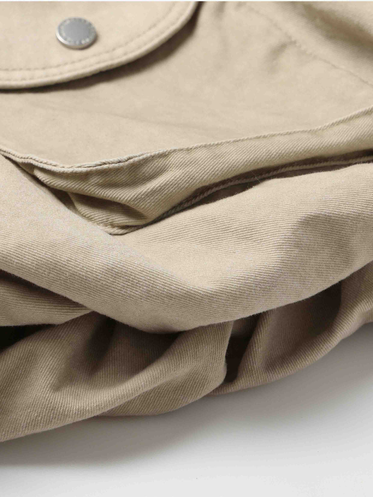 Detachable Cargo Bubble Skort Beige