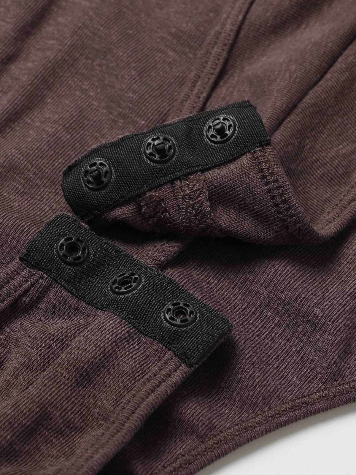 Ruched Plunge Neck Strap Bodysuit Chocolate Brown