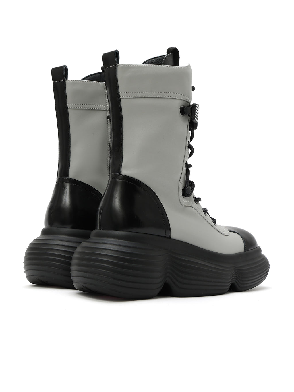 ASTRAEA Chunky Combat Boots Gray