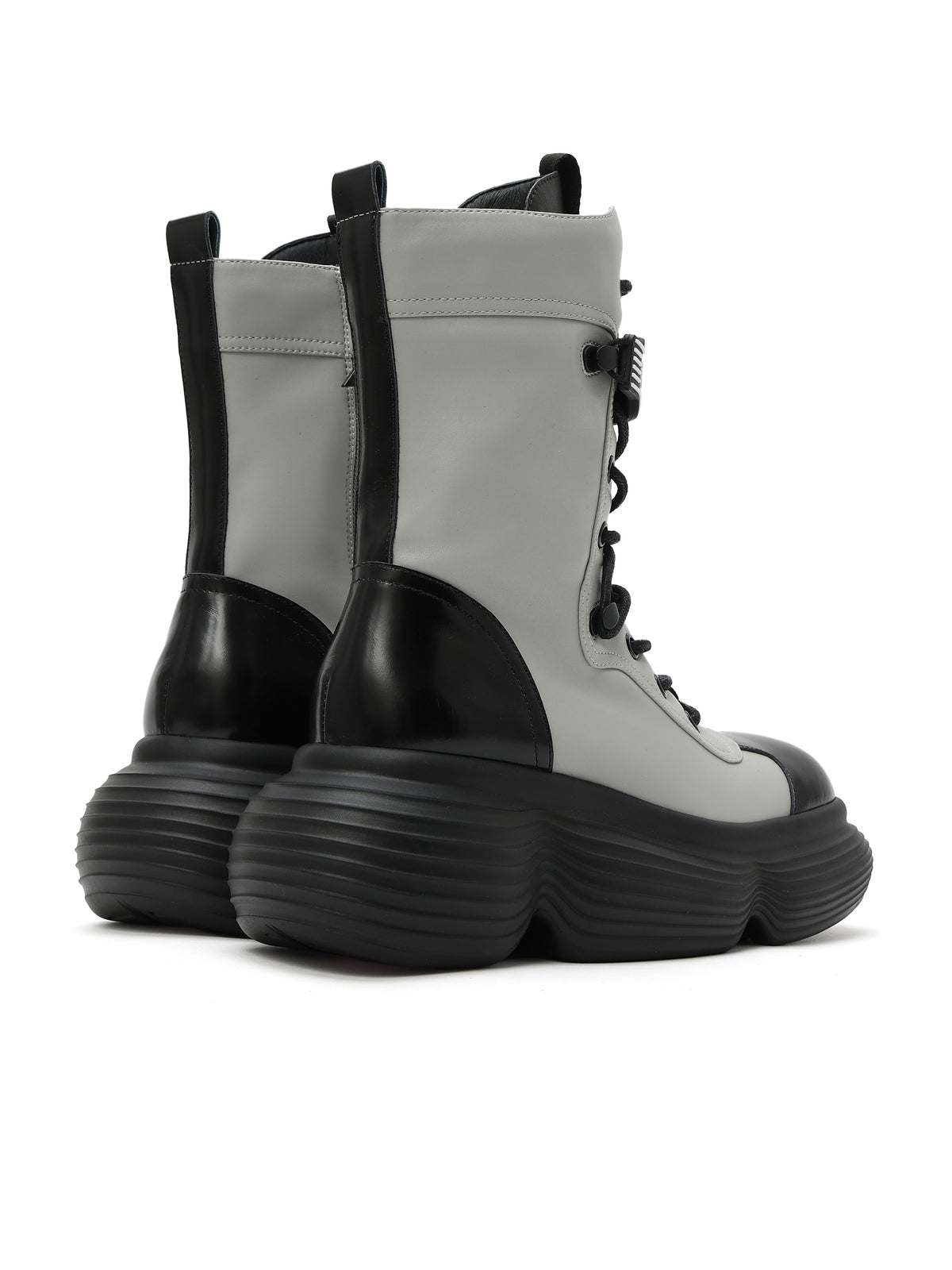 ASTRAEA Chunky Combat Boots Grau