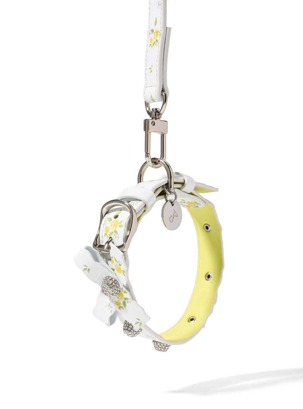 Dirty Glamour Floral Bow Pet Leash Set