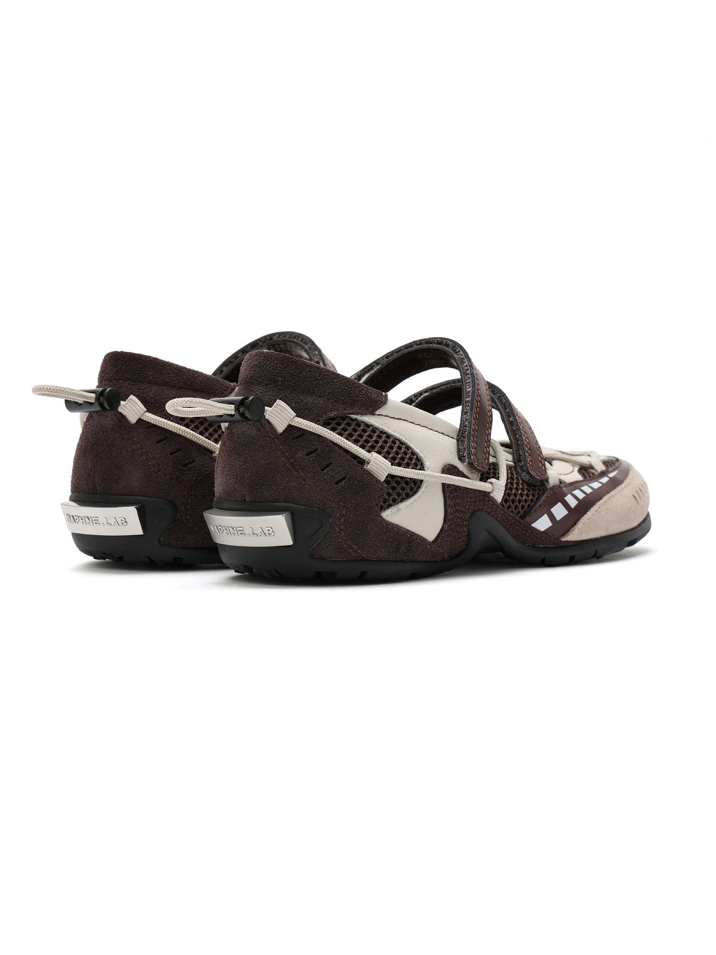 PHEME Tech Ballet Mary Janes Walnussbraun