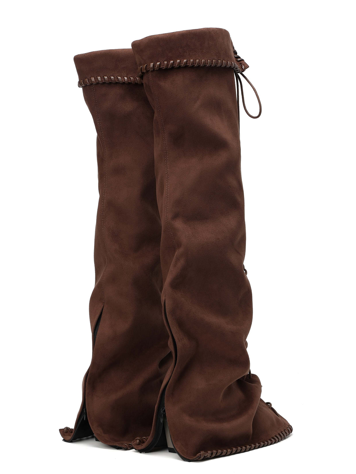 PHAEDRA Lace-Up Gaiter OTK Boots Cocoa Brown
