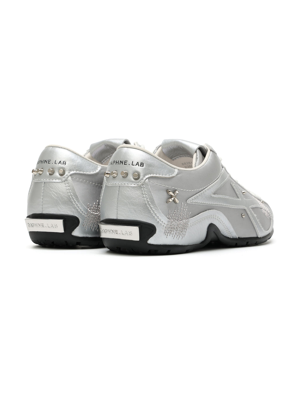 LETO Embellished Trainers Silver