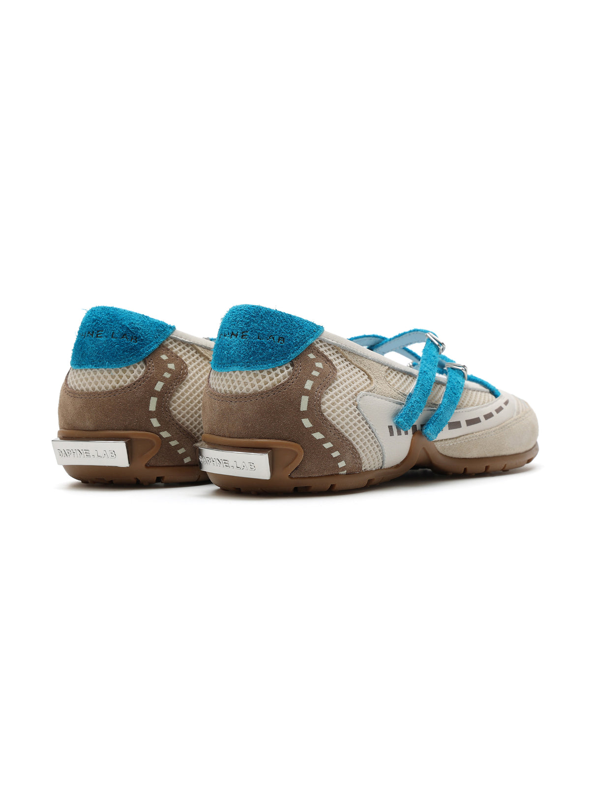 PHEME Cross-Strap Ballet Mary Janes Oat Beige
